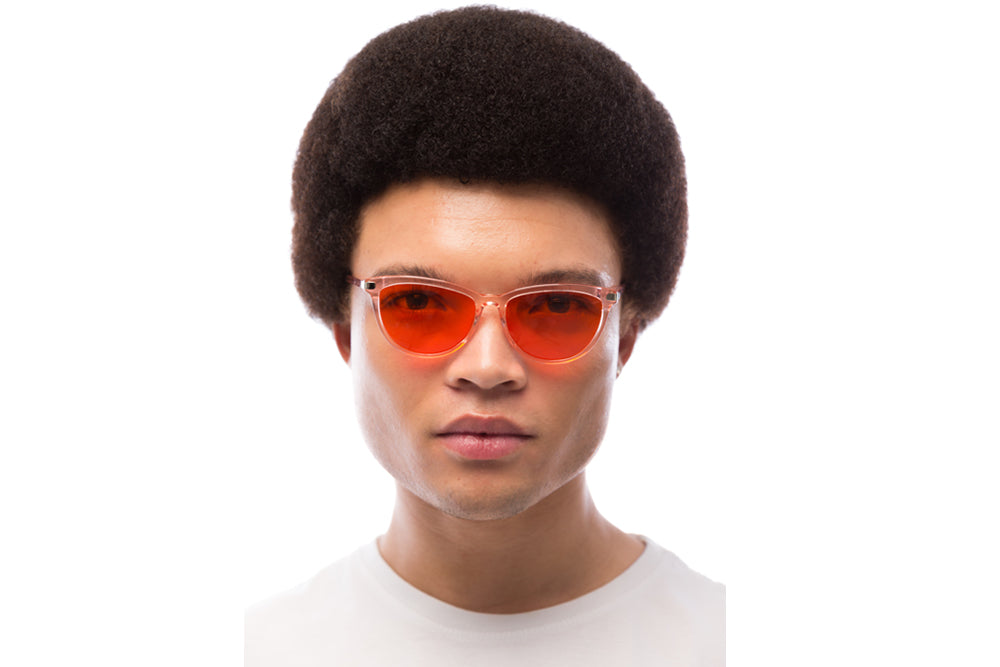 Man Wearing Melissa Blue Light Blocking Glasses Prescription