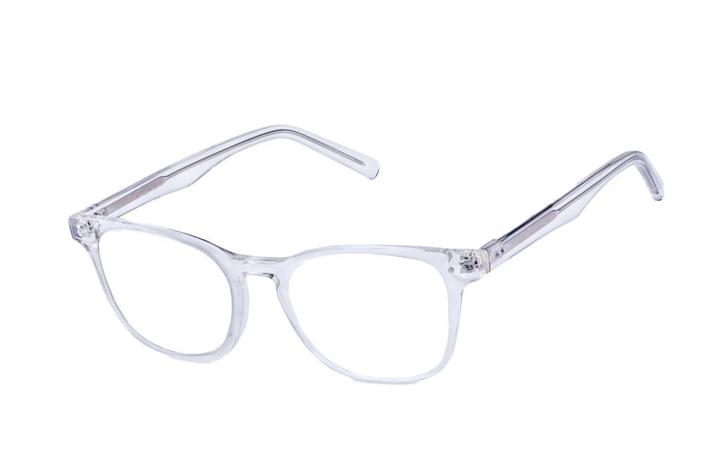 Crystal Computer Glasses Readers Angled View