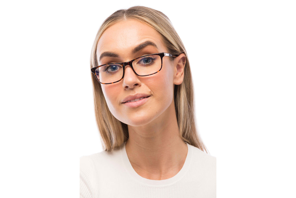 Man Wearing Tortoise Shell Computer Glasses