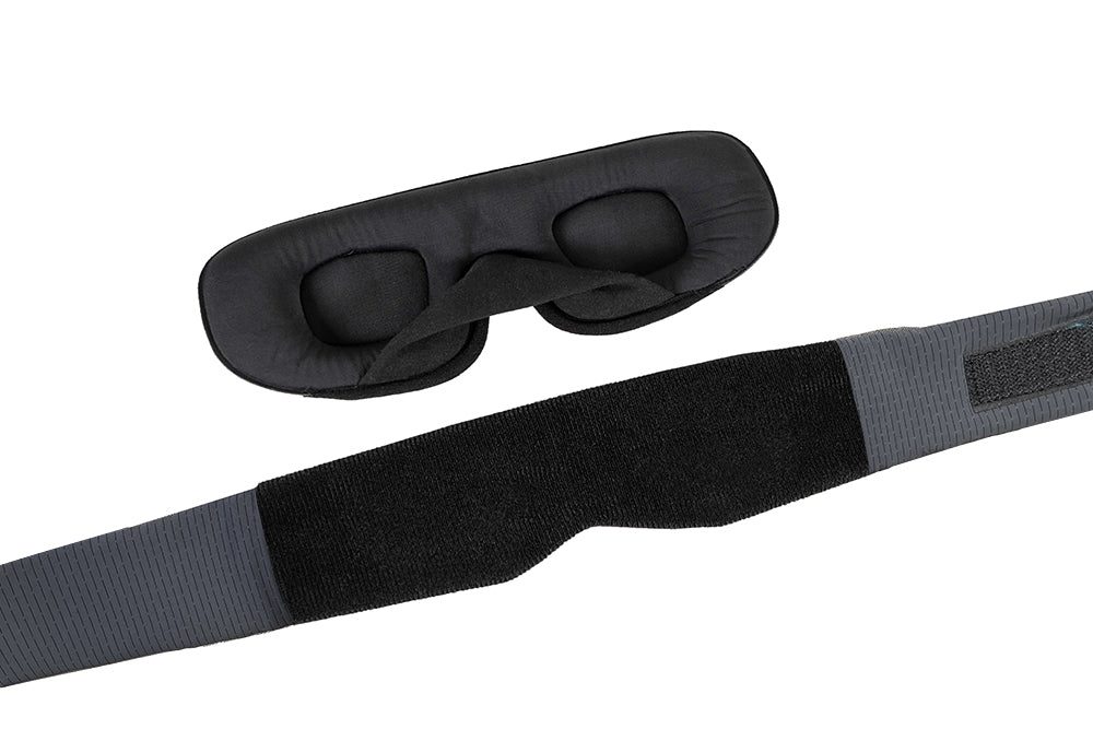 Low-Profile Contoured Blackout Sleep Mask Angle View