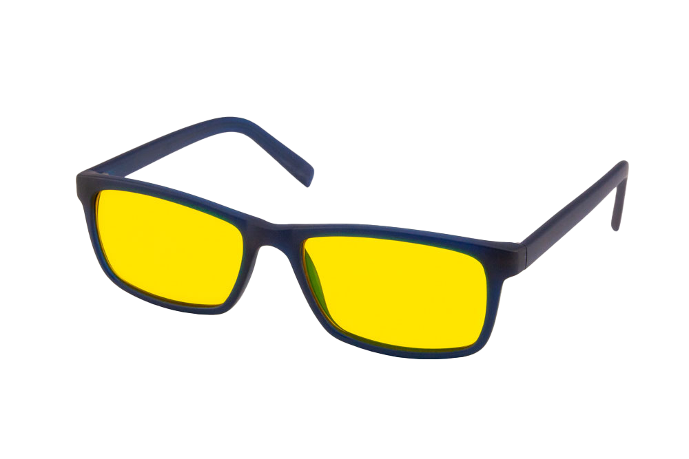 Hudson Light Sensitivity Glasses Readers Angled View