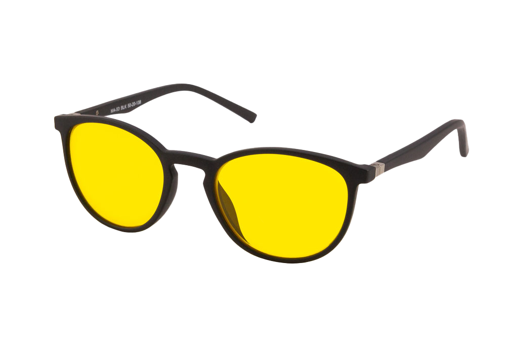 Echo Light Sensitivity Glasses Angled View
