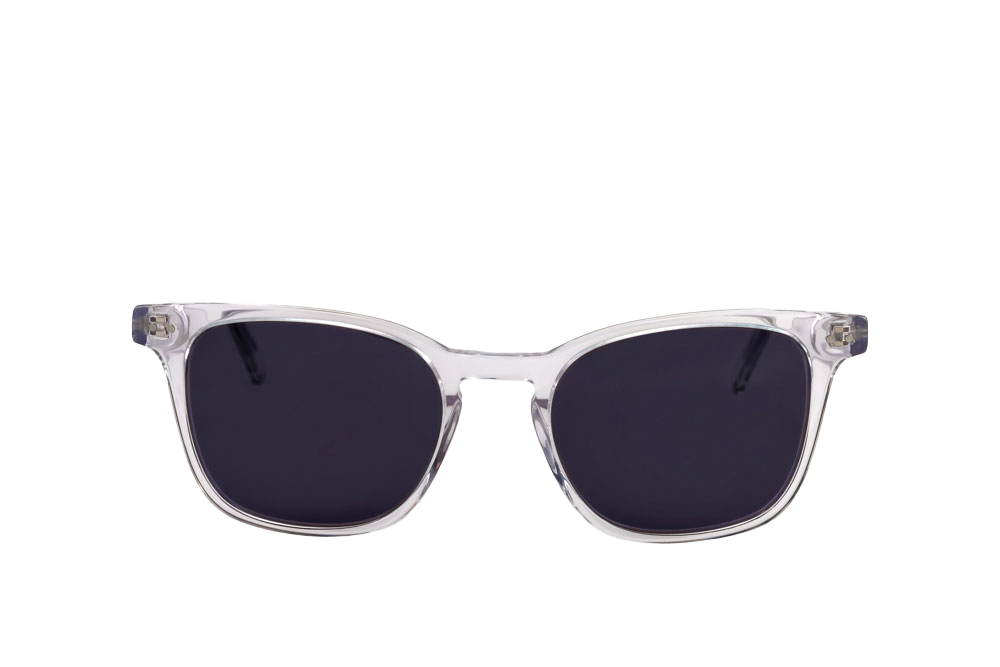 Crystal Sunglasses (Grey) Front View