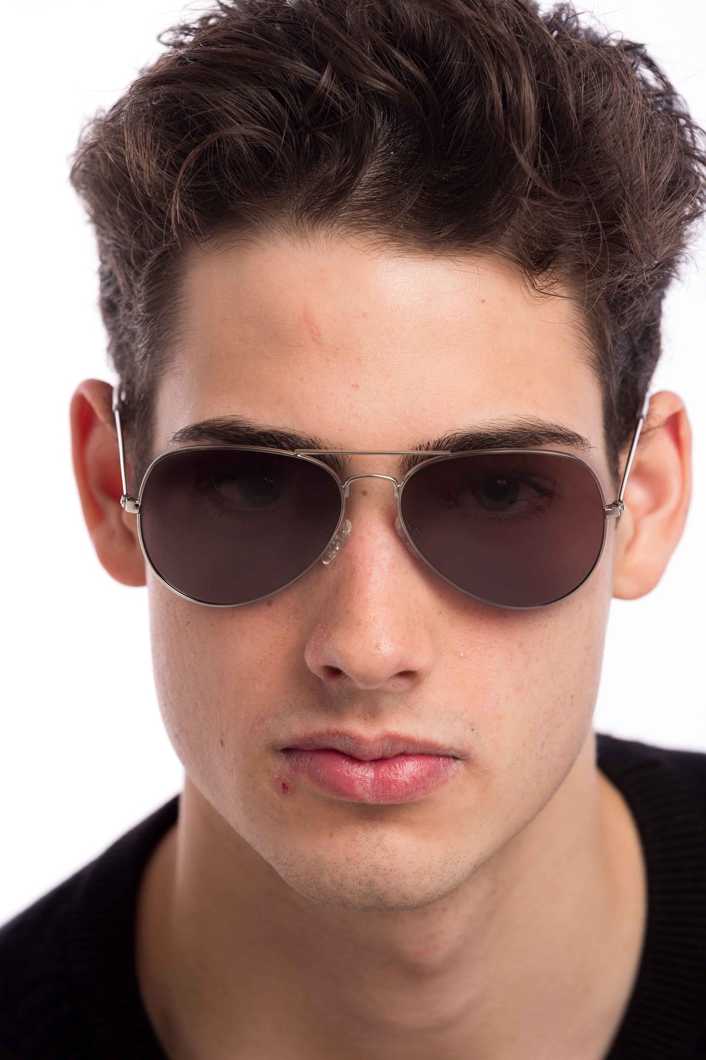 Man Wearing Maverick Sunglasses (Brown)
